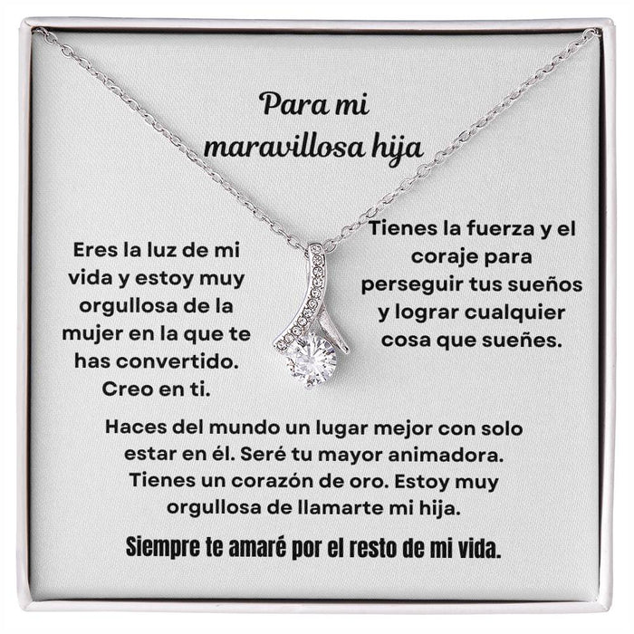 To My Amazing Daughter Alluring Beauty Necklace