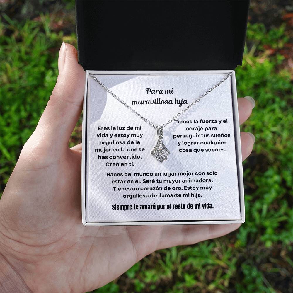 To My Amazing Daughter Alluring Beauty Necklace