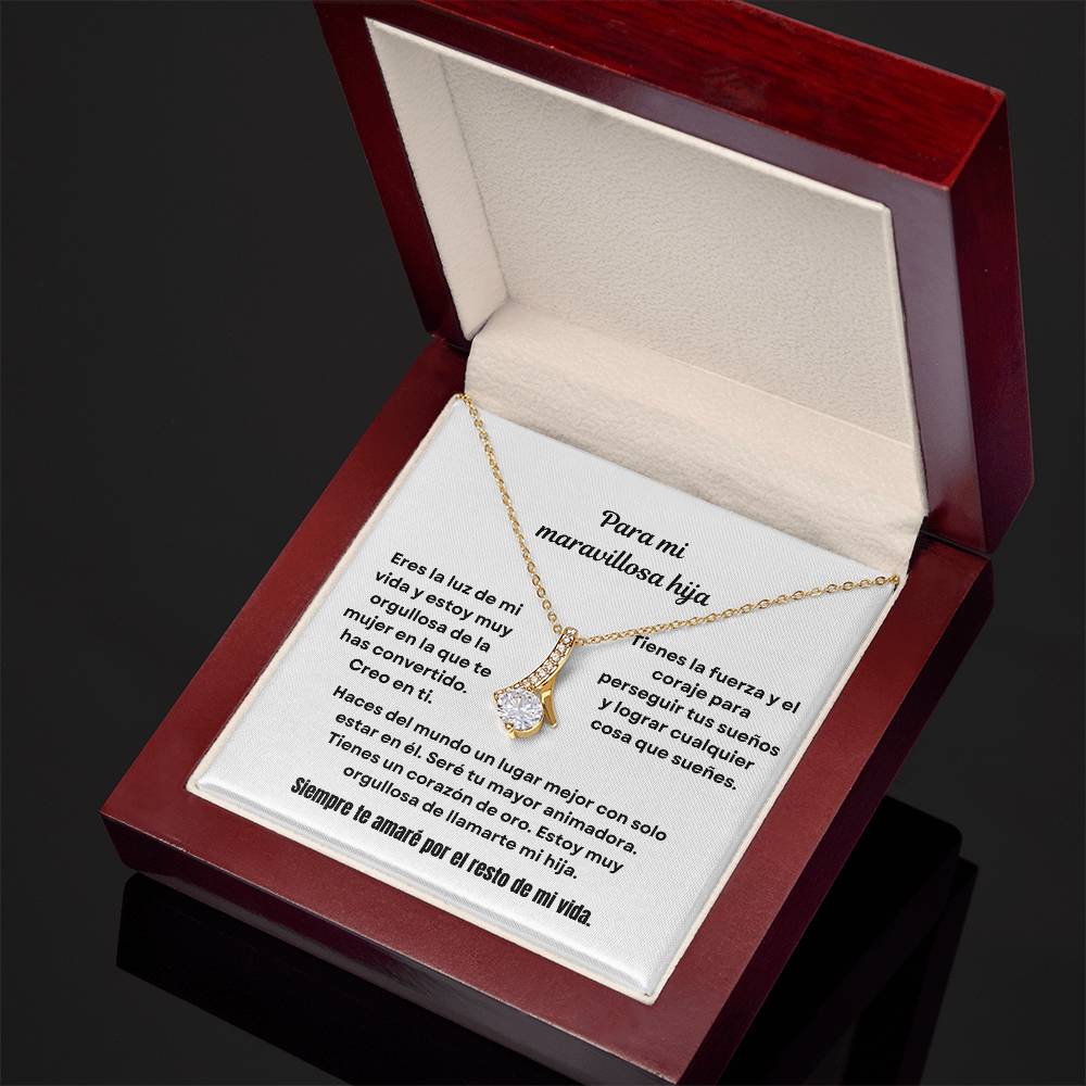 To My Amazing Daughter Alluring Beauty Necklace
