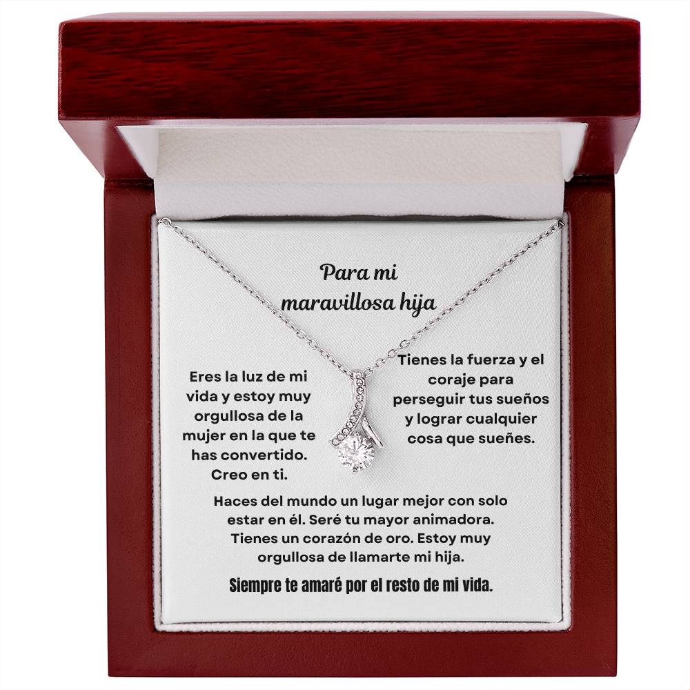 To My Amazing Daughter Alluring Beauty Necklace