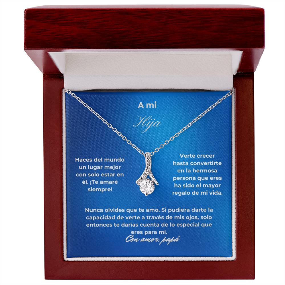 To My Daughter Alluring Beauty Necklace Spanish