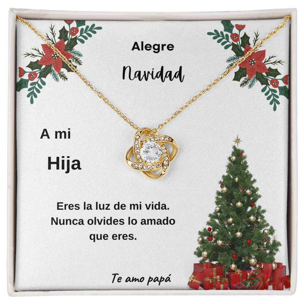 Merry Christmas To My Daughter From Dad Spanish Love Knot