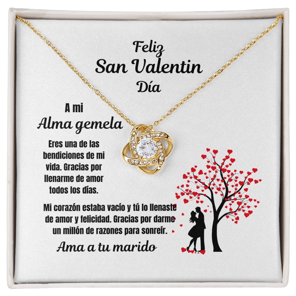 Soulmate Valentine's  Day Love Knot Necklace