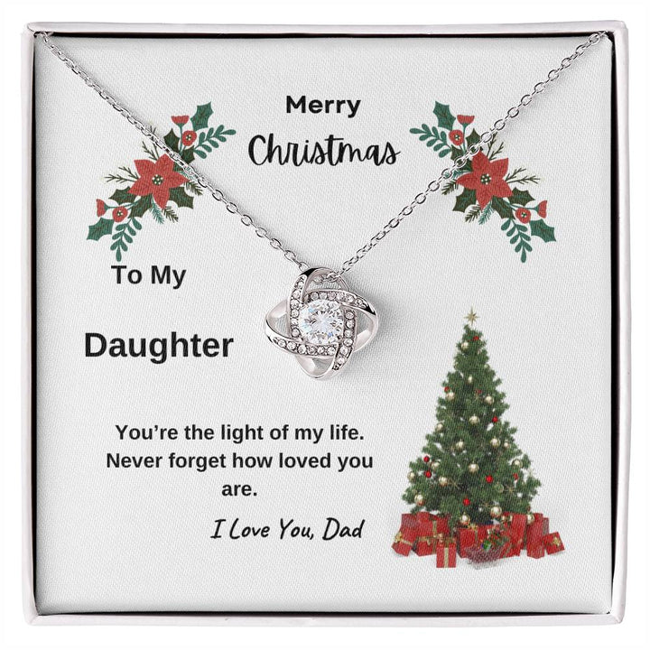 Merry Christmas To My Daughter From Dad Love Knot – Hale