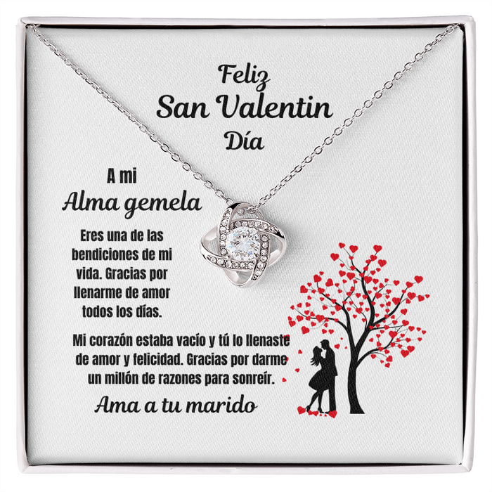 Soulmate Valentine's  Day Love Knot Necklace