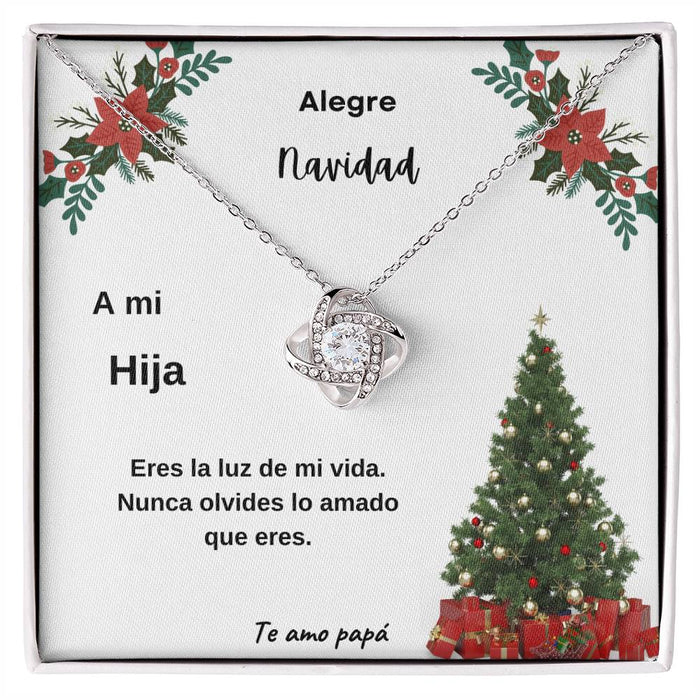 Merry Christmas To My Daughter From Dad Spanish Love Knot