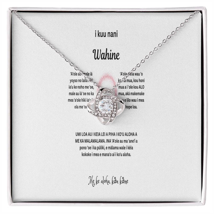 To my beautiful wife Hawaiian Love knot necklace