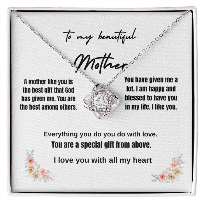 To My Mother | Love Knot Necklace