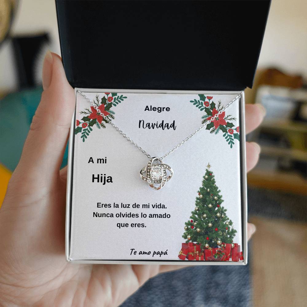 Merry Christmas To My Daughter From Dad Spanish Love Knot