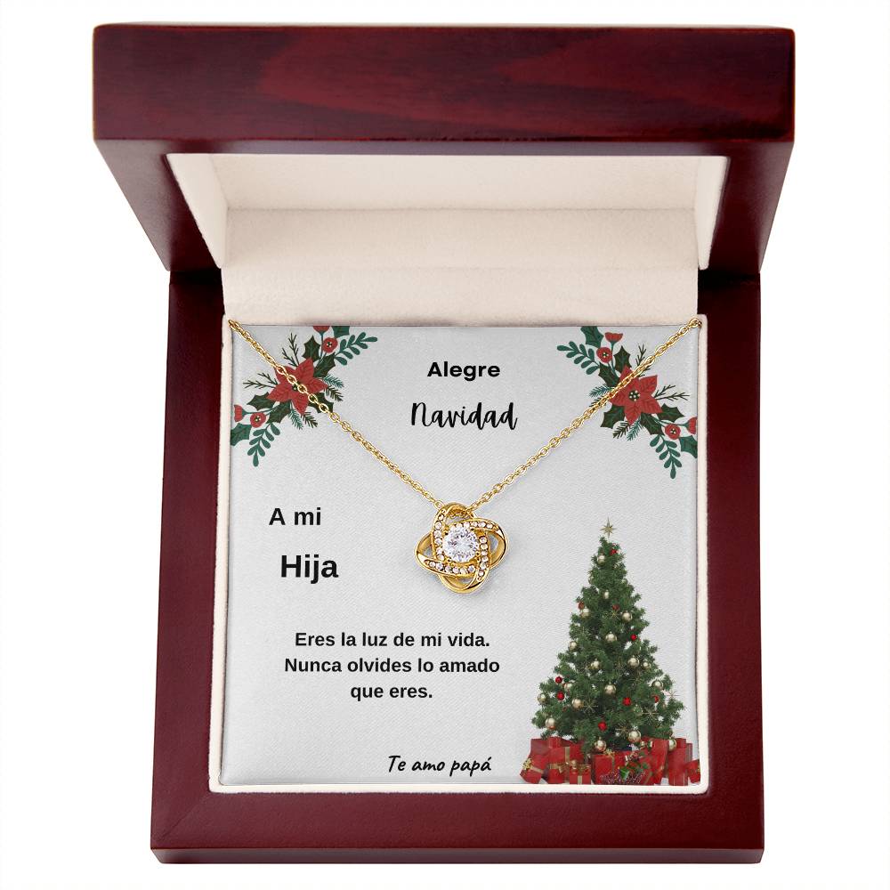 Merry Christmas To My Daughter From Dad Spanish Love Knot