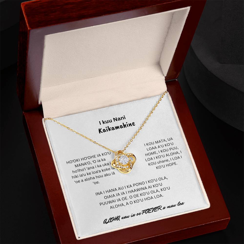 Hawaiian To My Beautiful Girlfriend Love Knot Necklace