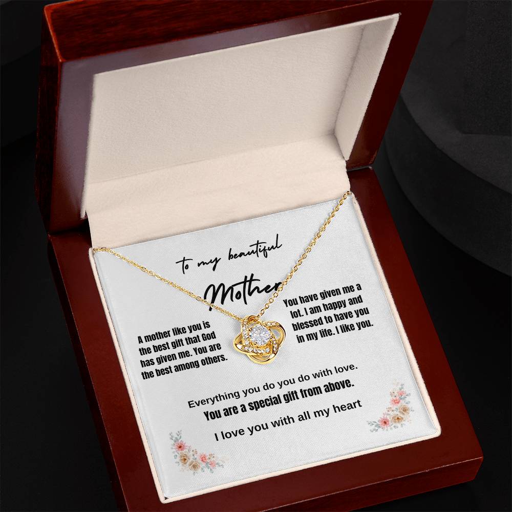 To My Mother | Love Knot Necklace