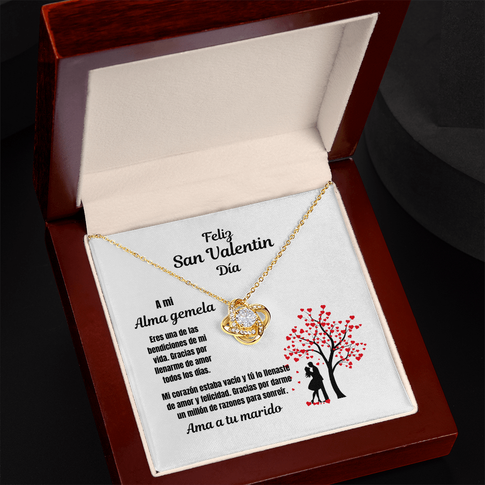 Soulmate Valentine's  Day Love Knot Necklace