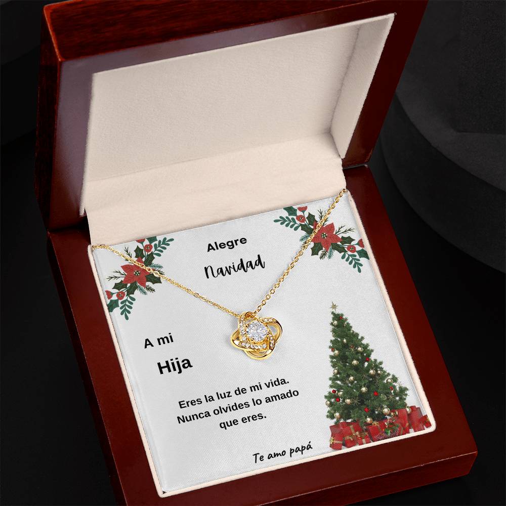 Merry Christmas To My Daughter From Dad Spanish Love Knot