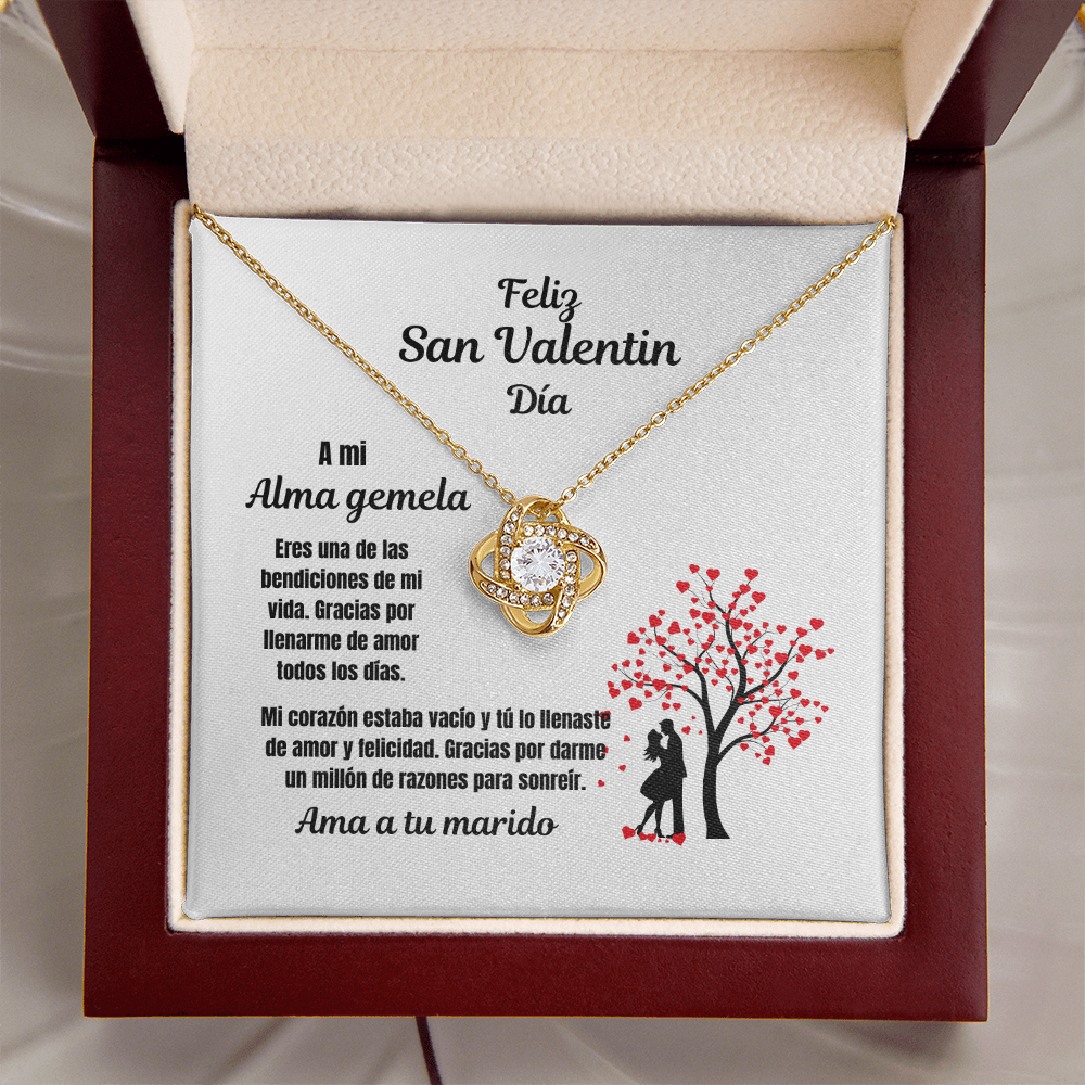 Soulmate Valentine's  Day Love Knot Necklace