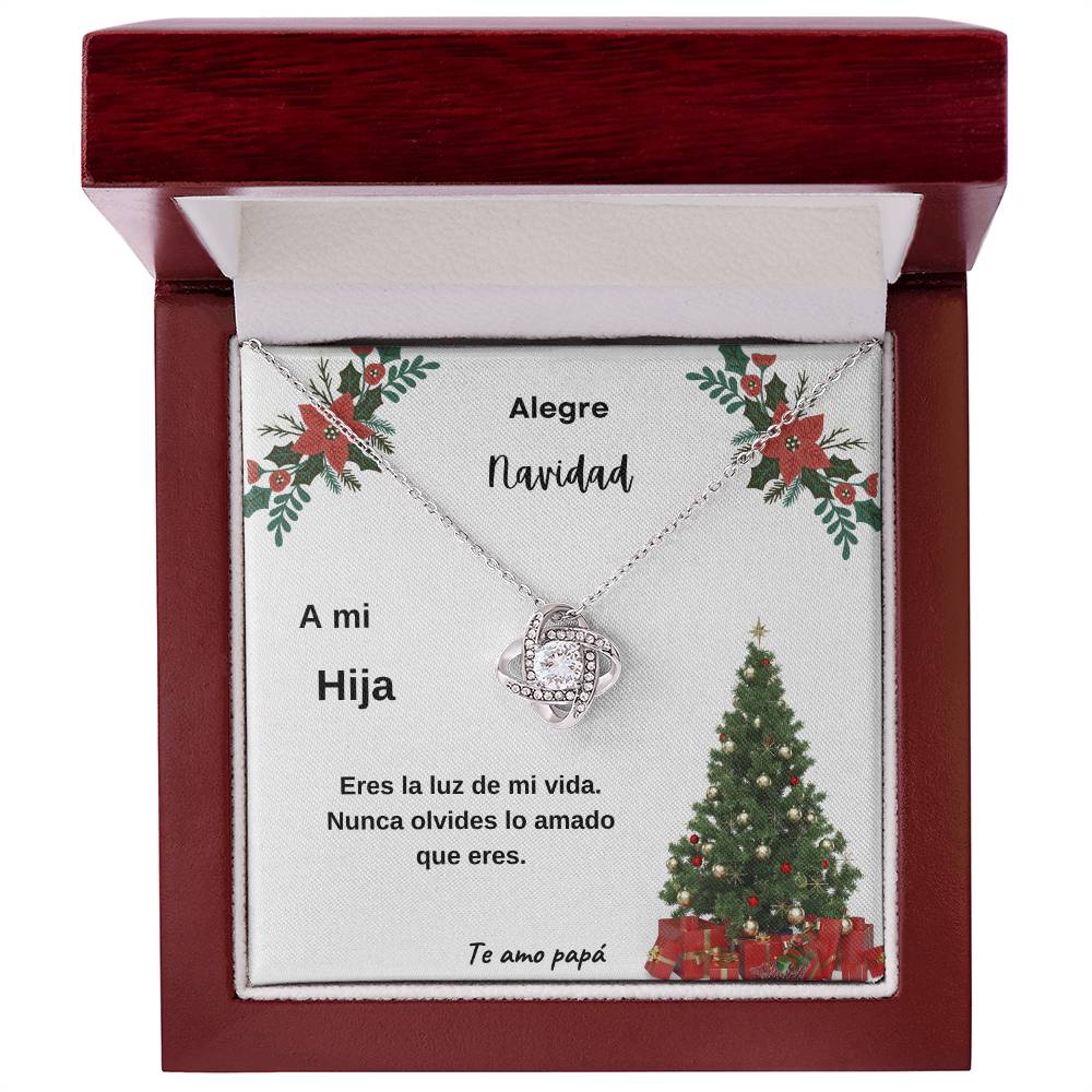 Merry Christmas To My Daughter From Dad Spanish Love Knot