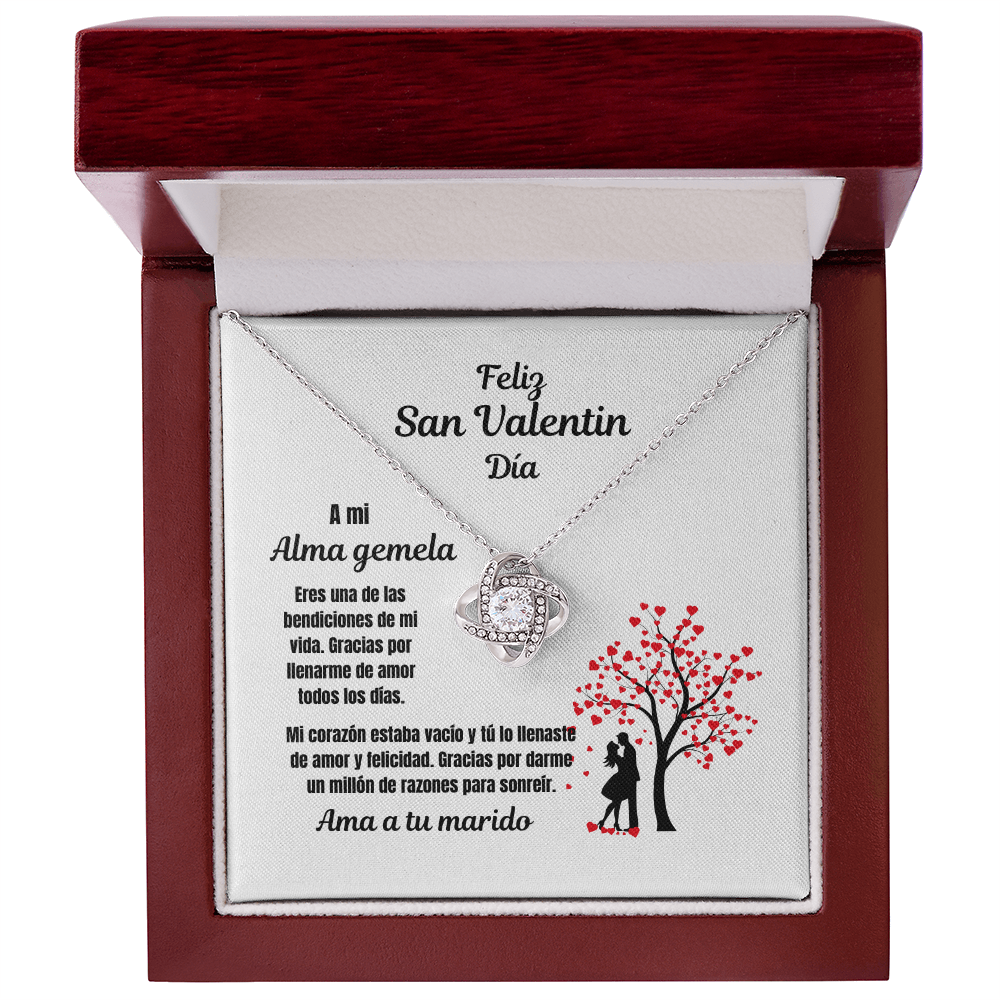 Soulmate Valentine's  Day Love Knot Necklace