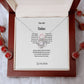 To my beautiful wife Hawaiian Love knot necklace