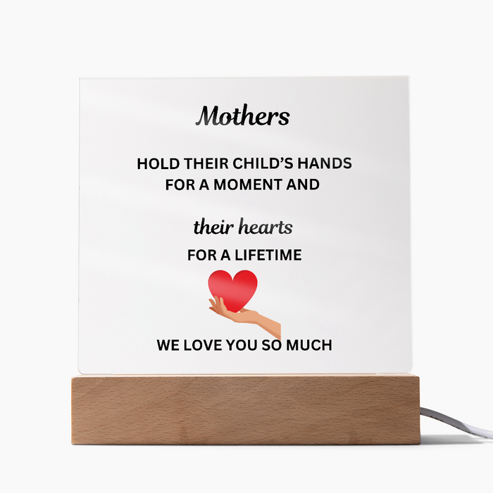 A Mothers Love II Printed Acrylic Square Plaque