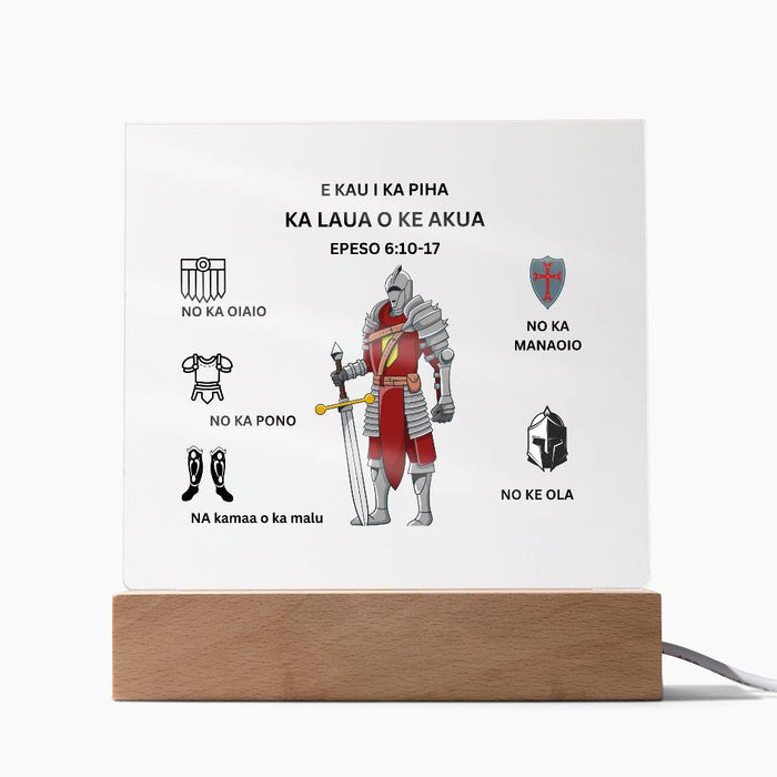 Hawaiian Armor of God Printed Acrylic Plaque