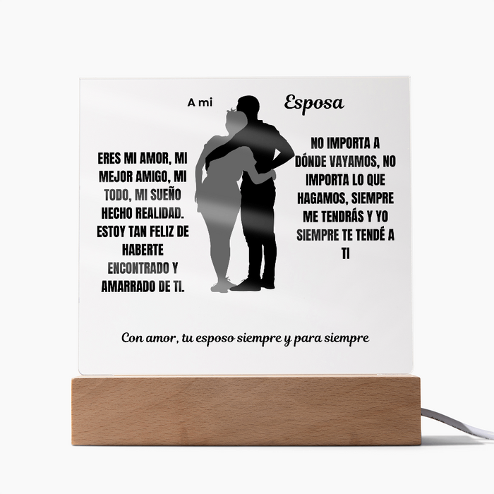 To My Wife Acrylic Square Plaque #2