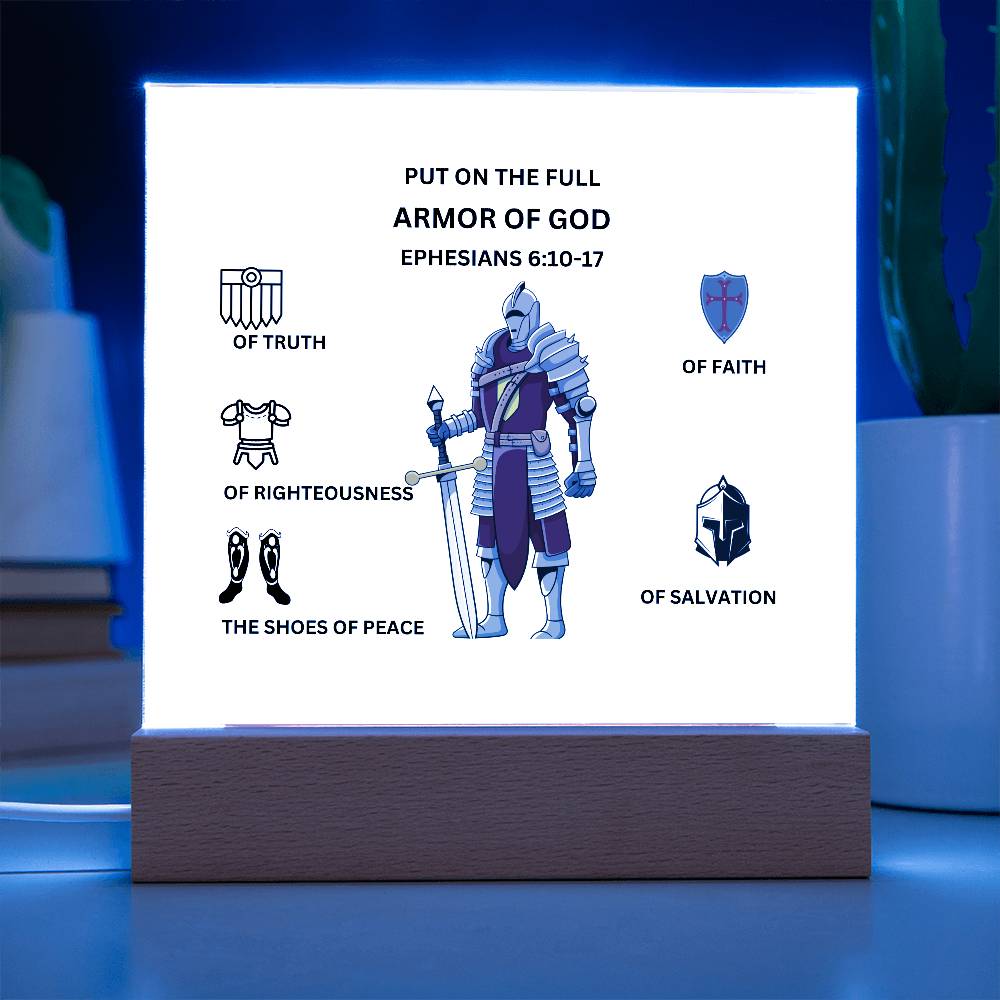 Armor of God Printed Acrylic Plaque