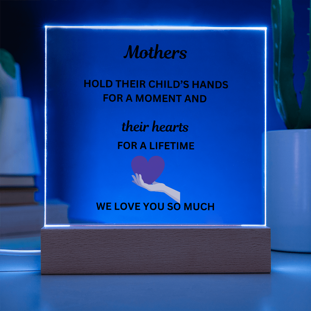 A Mothers Love II Printed Acrylic Square Plaque