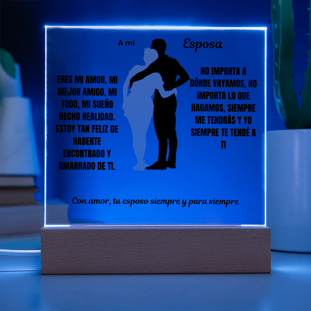 To My Wife Acrylic Square Plaque #2