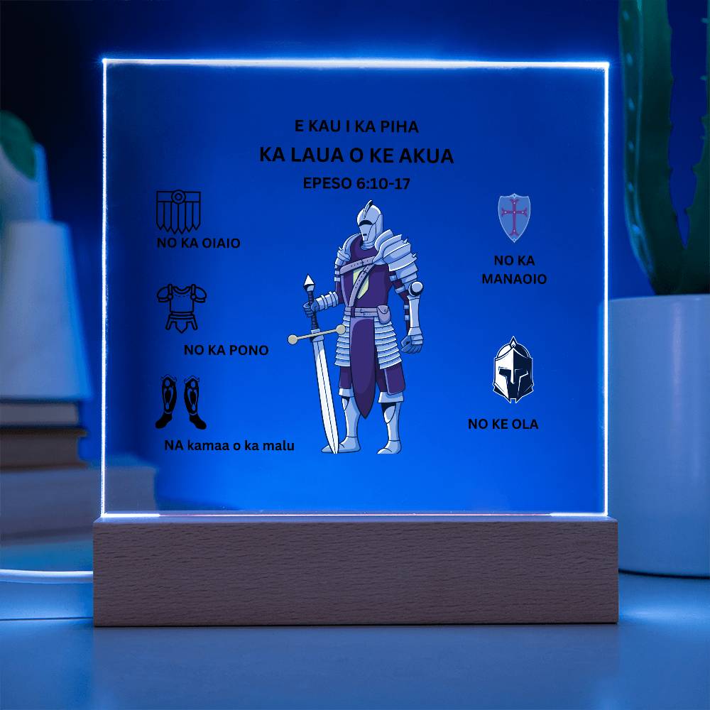 Hawaiian Armor of God Printed Acrylic Plaque
