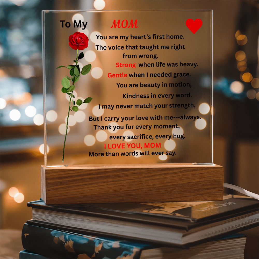 Happy Mother's Day Printed Square Acrylic Plaque