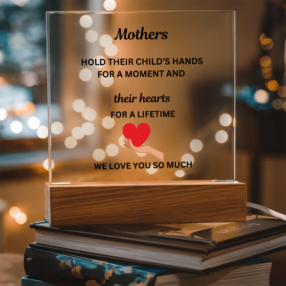 A Mothers Love II Printed Acrylic Square Plaque