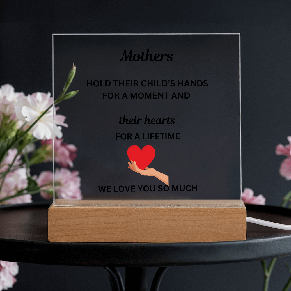 A Mothers Love II Printed Acrylic Square Plaque