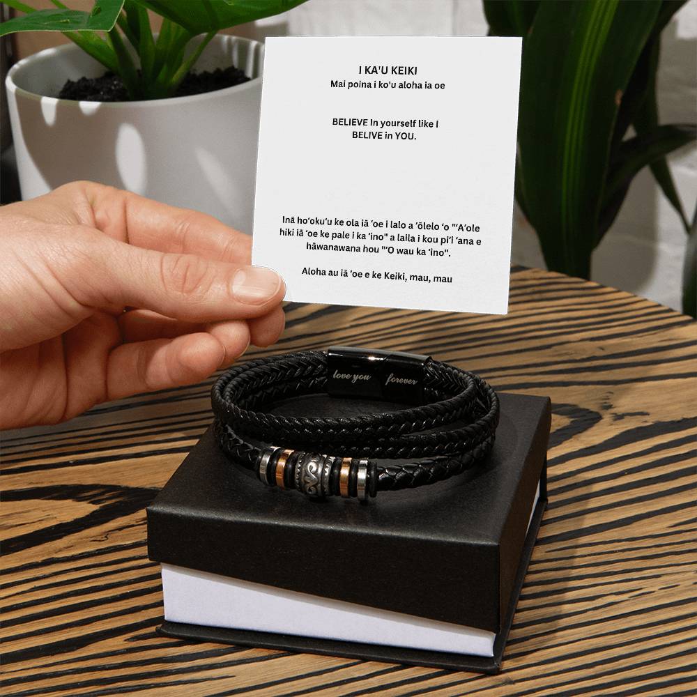 Hawaiian To My Son Love You Forever Bracelet
