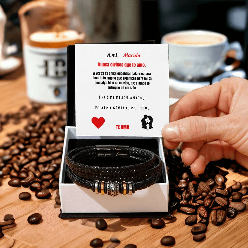 To My Husband Love You Forever Bracelet Spanish