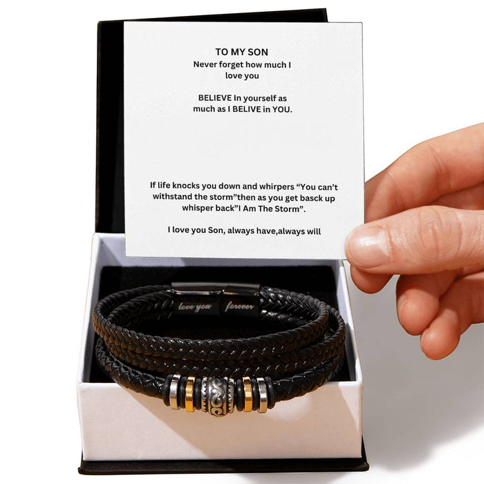 To My Son  Love You Forever Bracelet