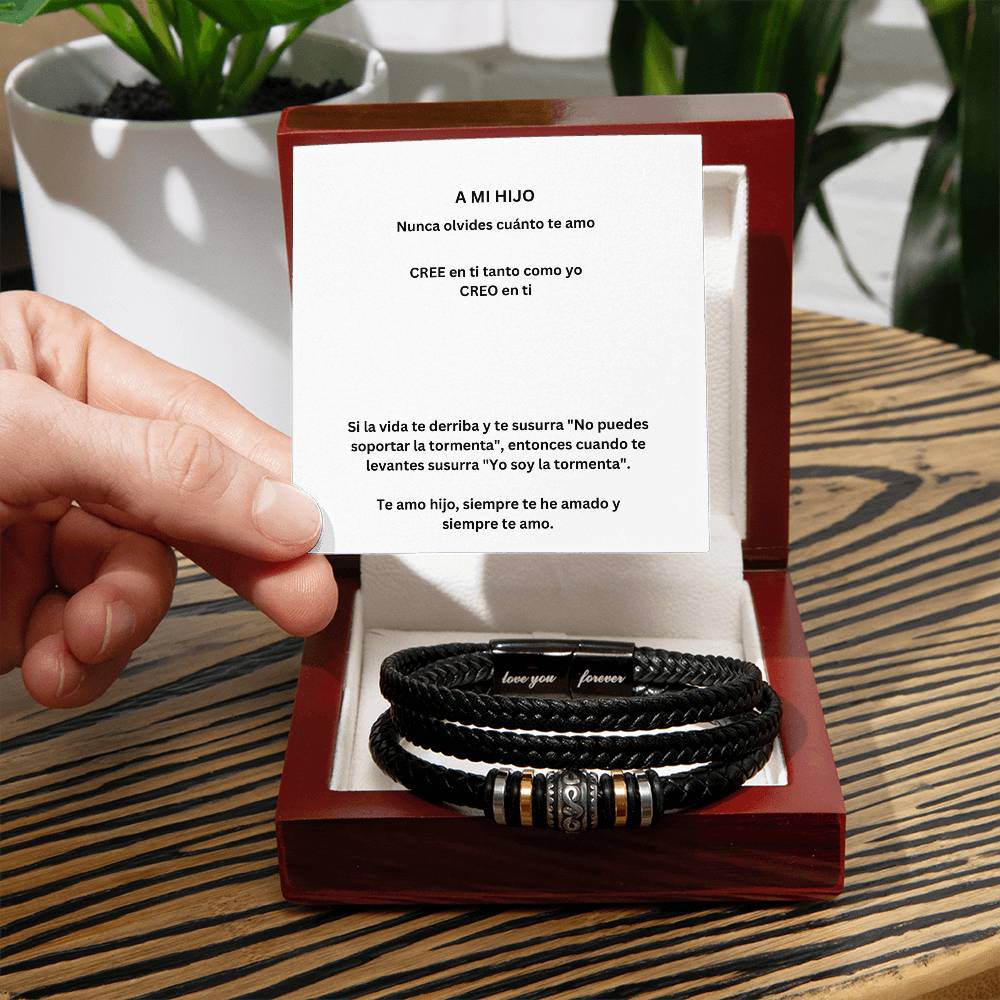 Spanish To My Son Love You Forever Bracelet