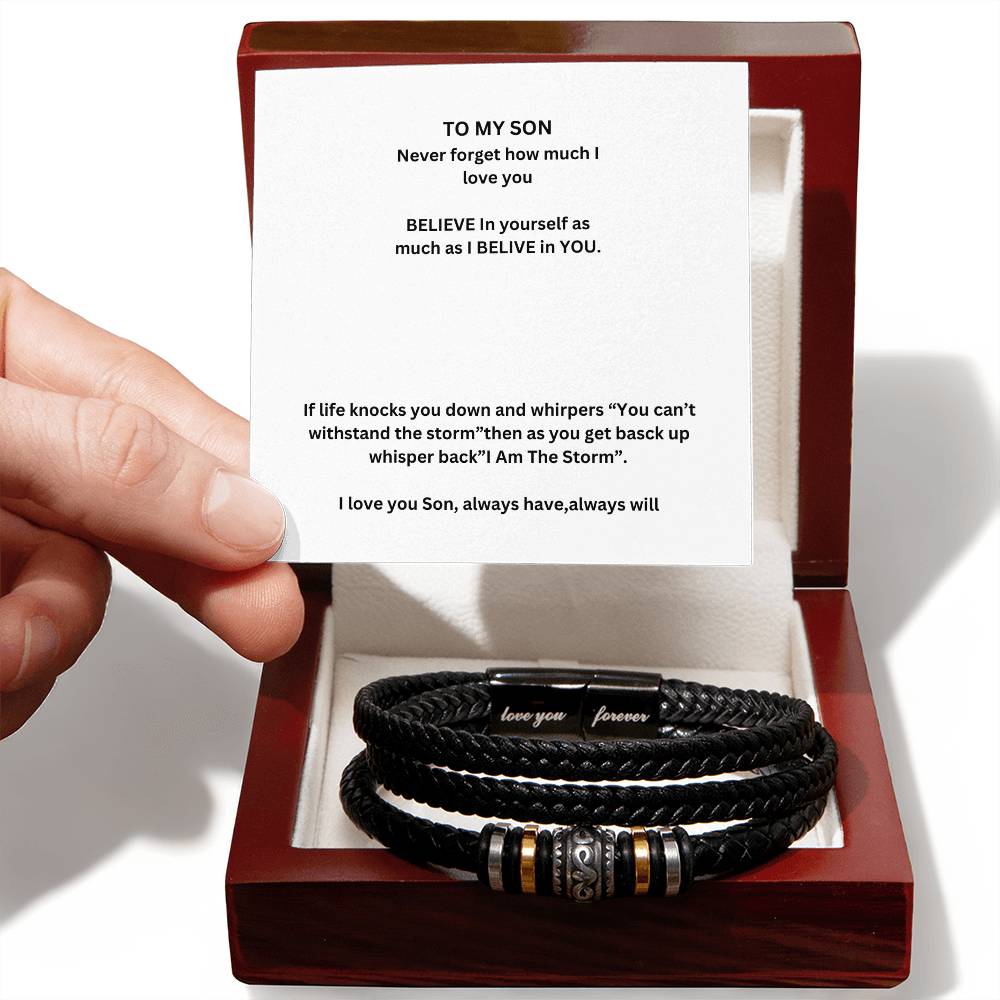 To My Son  Love You Forever Bracelet