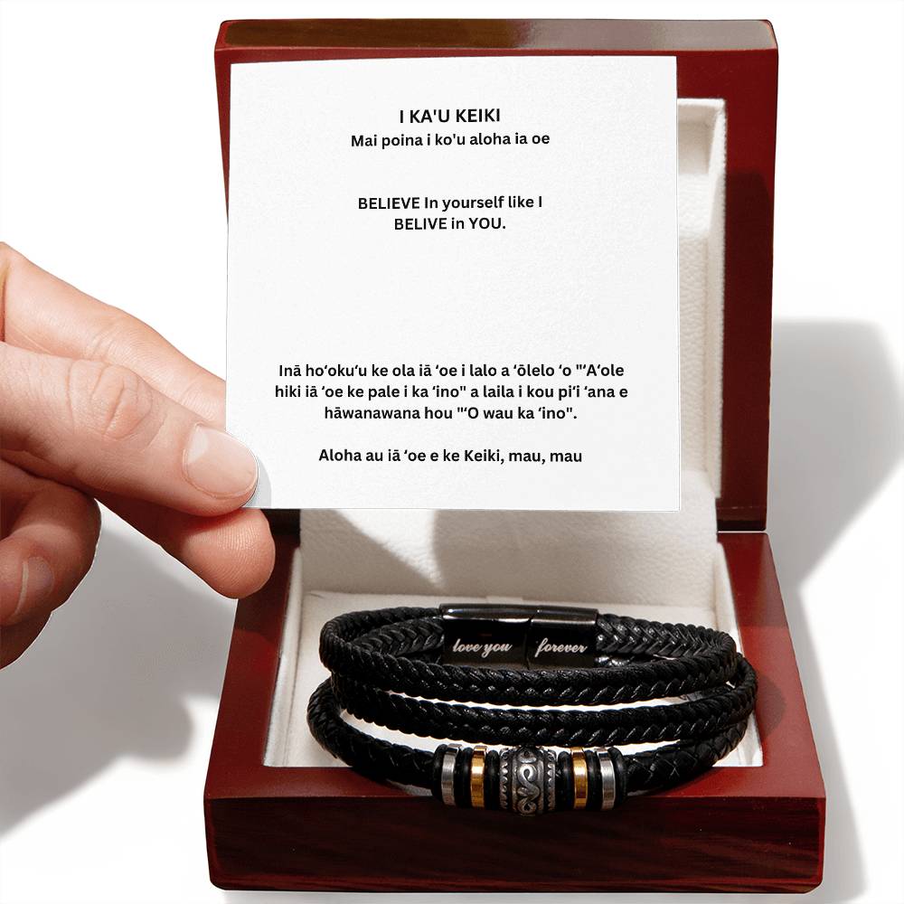 Hawaiian To My Son Love You Forever Bracelet