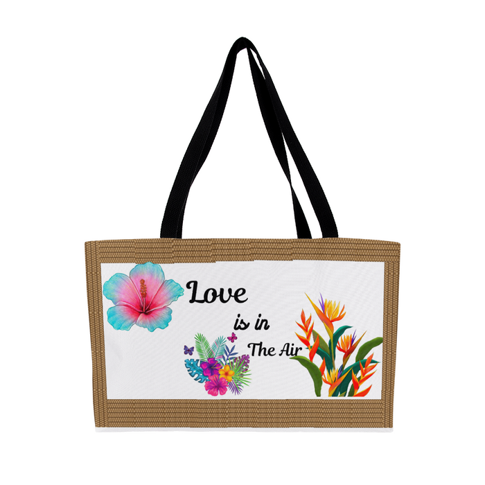 Love is in the air Tropical Weekender Tote Bag