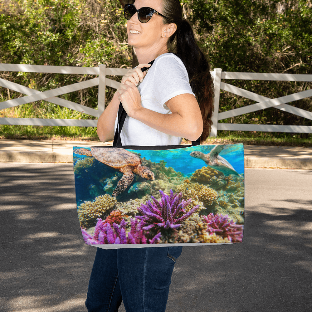 Sea Turtle Weekender Tote Bag