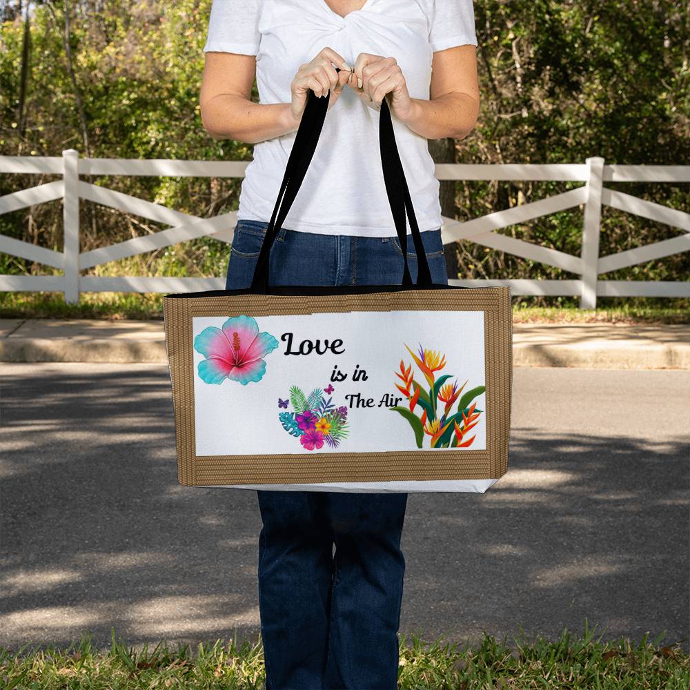Love is in the air Tropical Weekender Tote Bag