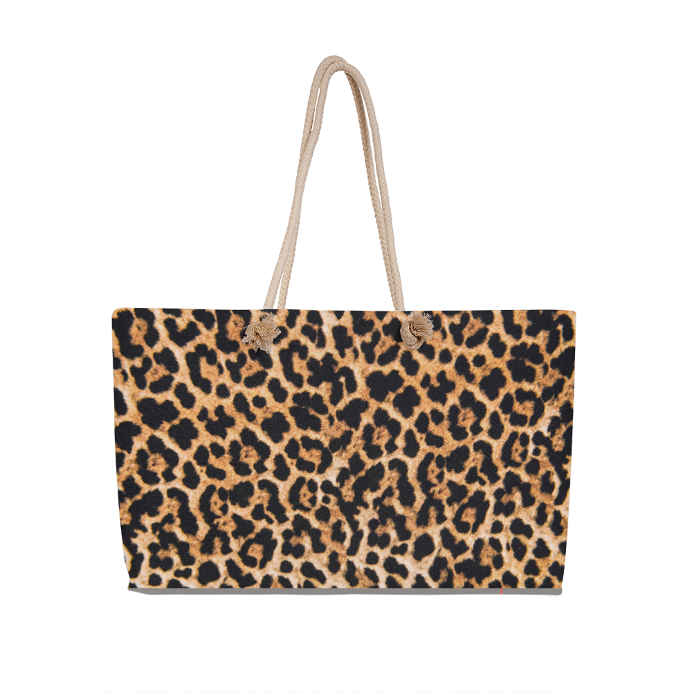 Leopard Print Weekender Tote Bag