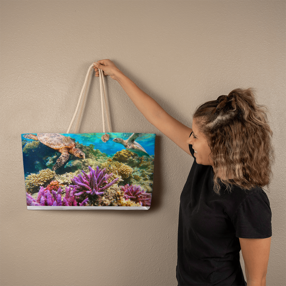Sea Turtle Weekender Tote Bag