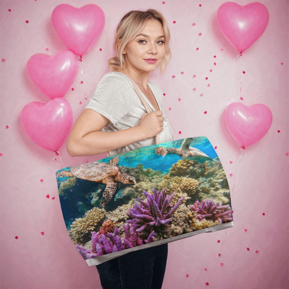 Sea Turtle Weekender Tote Bag