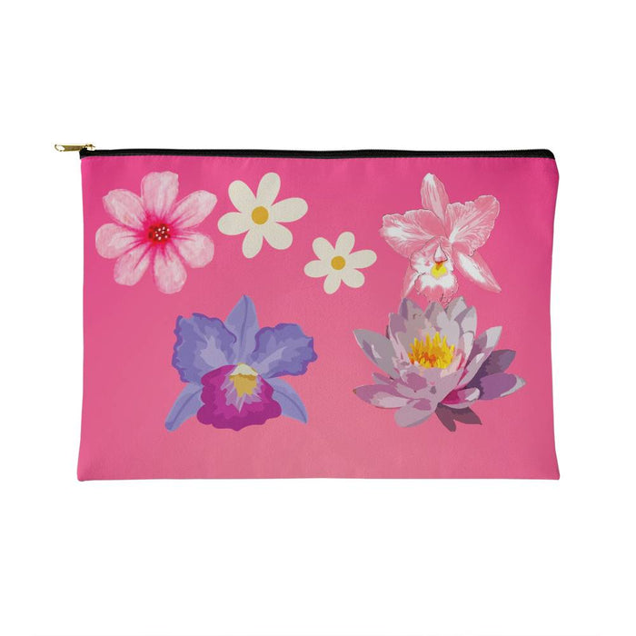 Fabric Zippered Small Makeup Pouch
