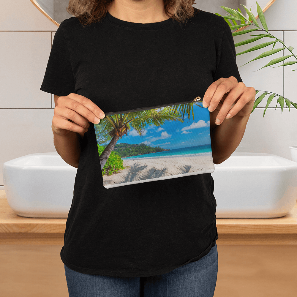 Tropical Beach Small Zippered Pouch #1