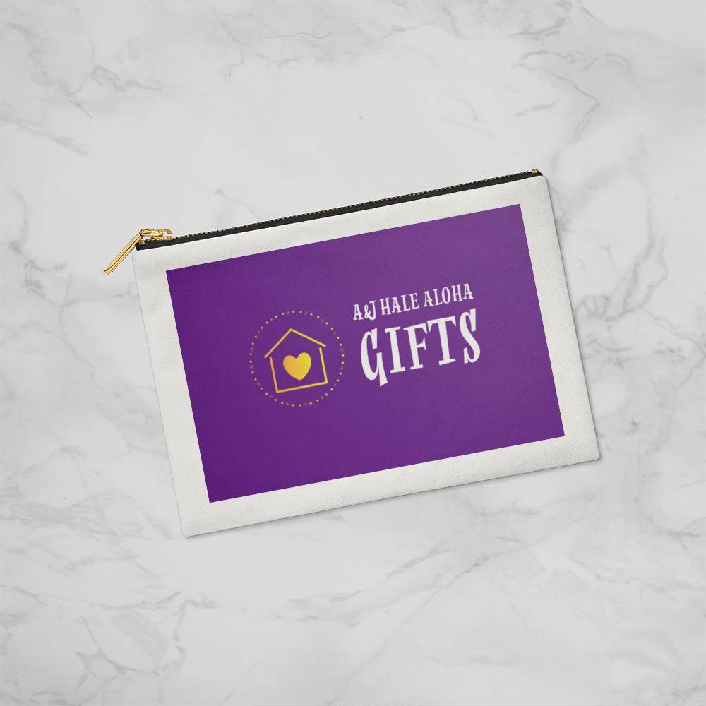 Decorative Small Fabric Zippered Pouch