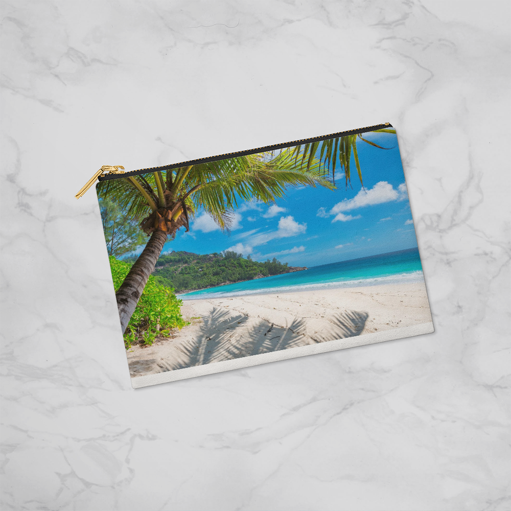 Tropical Beach Small Zippered Pouch #1