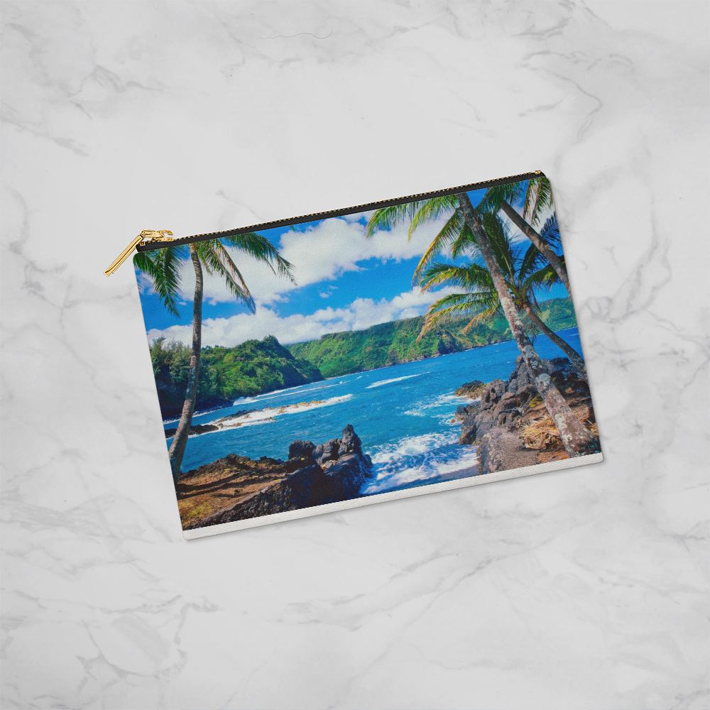 Tropical Beach Small Zippered Pouch #2