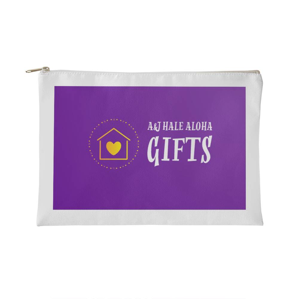 Decorative Small Fabric Zippered Pouch